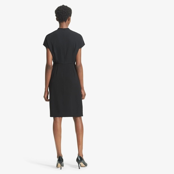 MM.LaFleur Black Crepe Adelaide Dress NWOT Size 4 - Picture 2 of 16